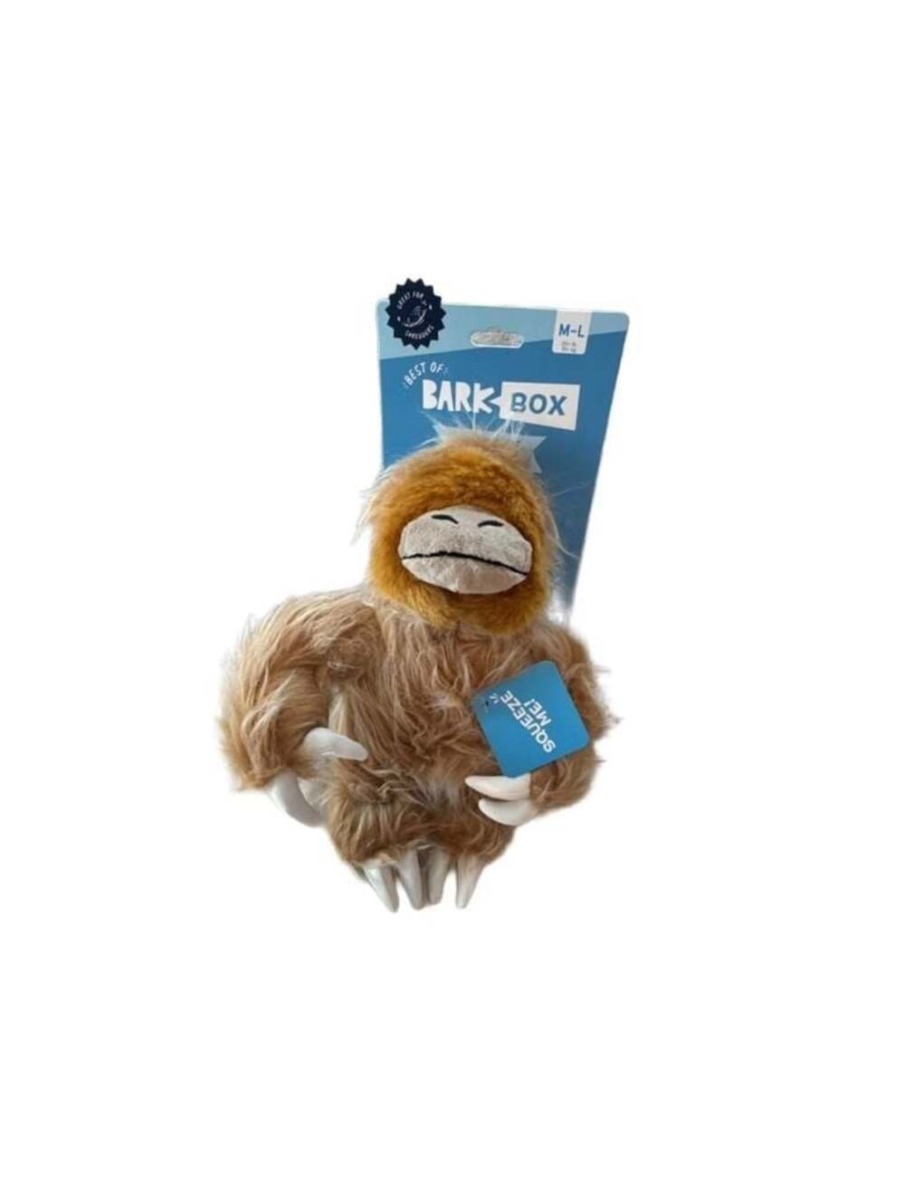 BarkBox Best of BarkBox Sloth Dog Toy M-L New on Card